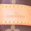 Borsa da viaggio Louis Vuitton Keepall 60 cm in tela monogram cerata marrone e pelle naturale - Detail D4 thumbnail