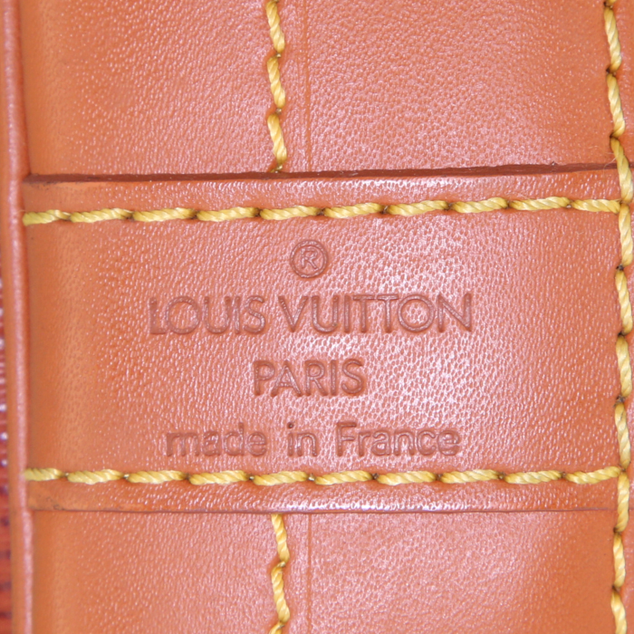 Louis Vuitton grand Noé large model shopping bag in cognac and brown epi leather - Detail D3