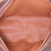 Celine Vintage handbag in beige and brown bicolor monogram canvas and brown leather - Detail D2 thumbnail
