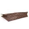 Louis Vuitton Louis Vuitton Sac Plat shopping bag in brown monogram canvas and natural leather - Detail D4 thumbnail