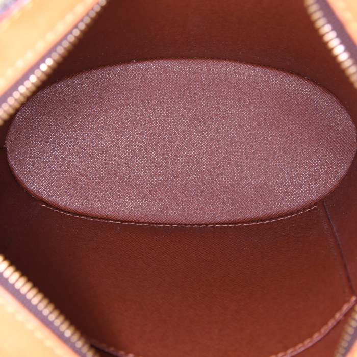 Bolso bandolera Louis Vuitton Drouot en lona Monogram y cuero natural - Detail D2