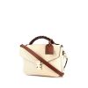 Louis Vuitton Metis shoulder bag in cream color empreinte monogram leather and brown leather - 00pp thumbnail