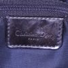Dior Saddle handbag in blue denim canvas and black leather - Detail D3 thumbnail