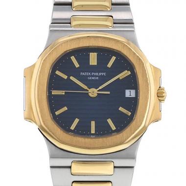 Montre Patek Philippe Nautilus en or et acier Ref :  3800 Vers  1990