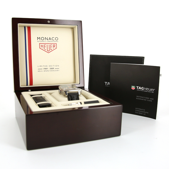 Reloj TAG Heuer Monaco de acero Ref :  CAW211A Circa  2010