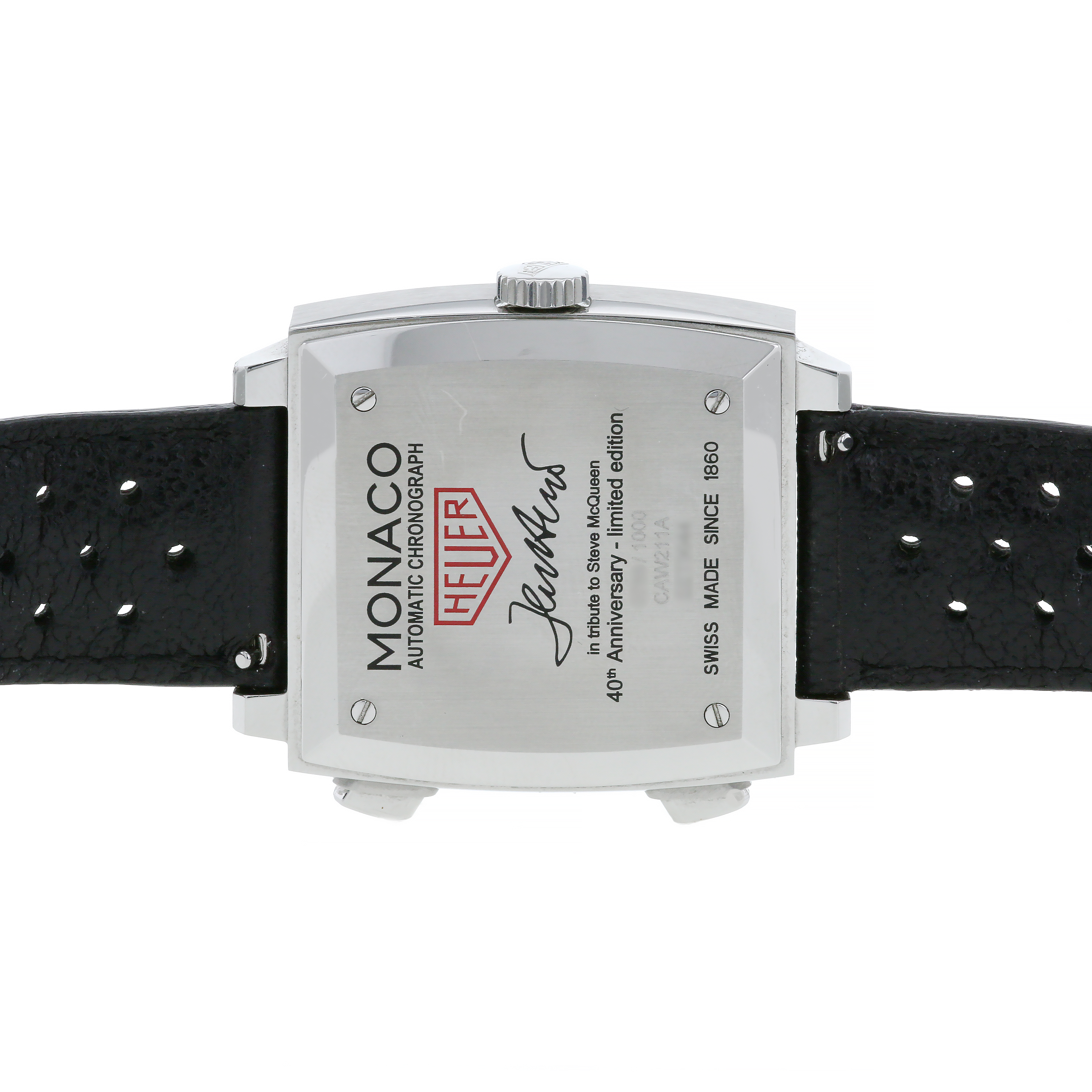 TAG Heuer Monaco watch in stainless steel Ref: CAW211A Circa  2010 - Detail D3