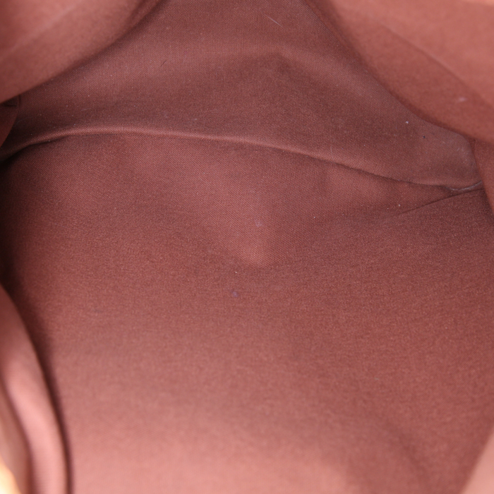 Zaino Louis Vuitton Bosphore Backpack in tela monogram marrone e pelle naturale - Detail D2