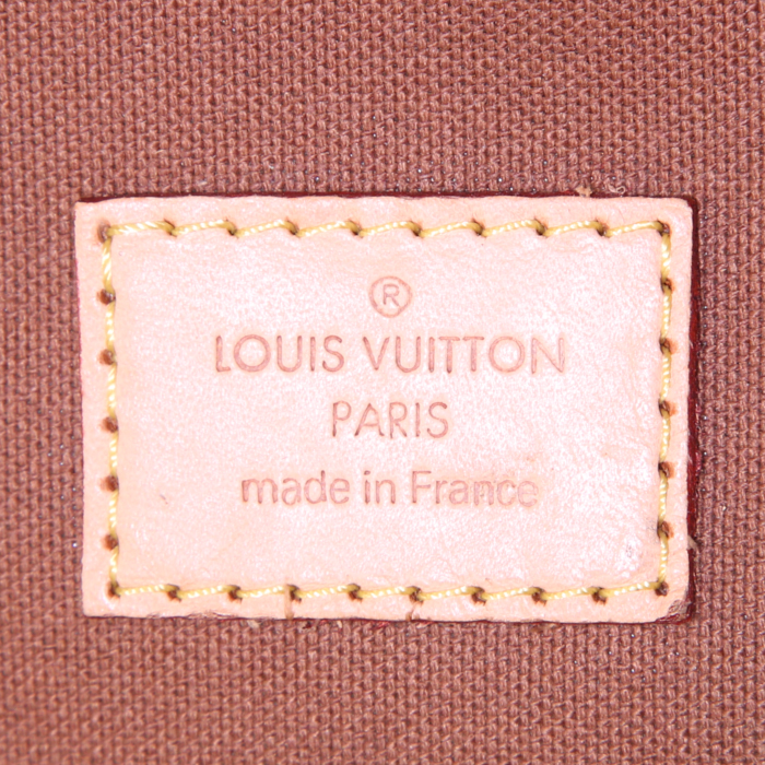 Zaino Louis Vuitton Bosphore Backpack in tela monogram marrone e pelle naturale - Detail D3