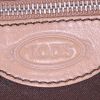 Tod's handbag in beige coated canvas and natural leather - Detail D4 thumbnail
