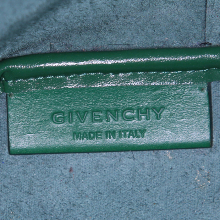 Givenchy shopping bag in green leather - Detail D3