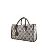 Loewe Amazona handbag in grey monogram canvas and black leather - 00pp thumbnail