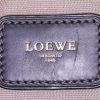 Sac à main Loewe Amazona en toile monogram grise et cuir noir - Detail D3 thumbnail