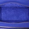 Celine Luggage shoulder bag in electric blue grained leather - Detail D3 thumbnail