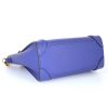 Borsa a tracolla Celine Luggage in pelle martellata blu elettrico - Detail D5 thumbnail