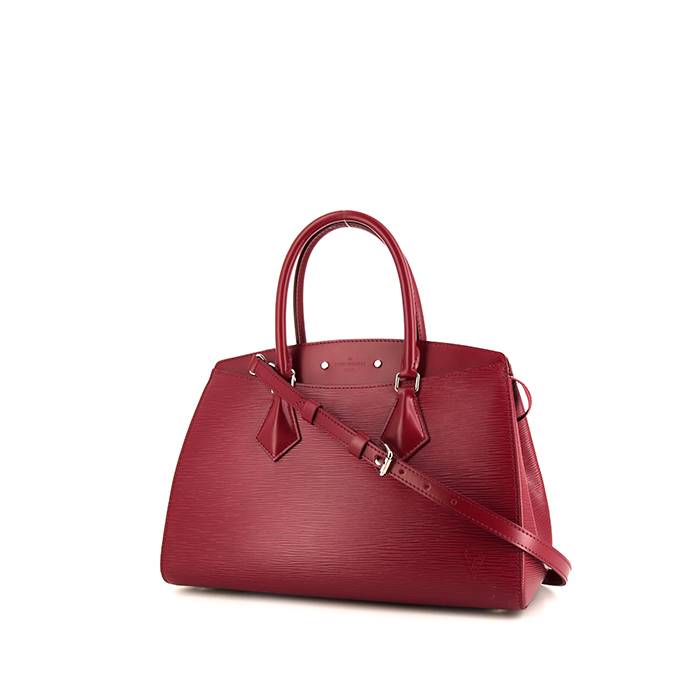 Louis Vuitton Raspberry Paten Brown Monogram Handles with Crossbody Bag