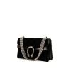 Gucci Dionysus bag worn on the shoulder or carried in the hand in black velvet and black patent leather - 00pp thumbnail