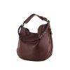 Givenchy Obsedia shoulder bag in burgundy grained leather - 00pp thumbnail