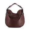 Givenchy Obsedia shoulder bag in burgundy grained leather - 360 thumbnail