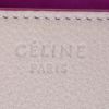 Shopping bag Céline Phantom in pelle martellata beige e profili fucsia - Detail D3 thumbnail