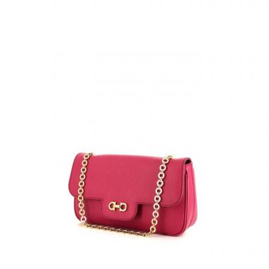 Bolso de mano Salvatore Ferragamo en cuero rosa