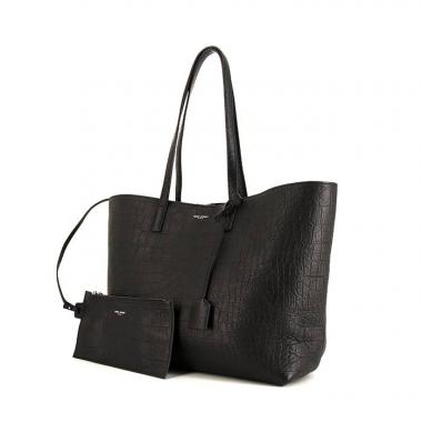 Saint Laurent Shopping shopping bag in black leather