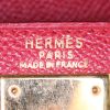 Sac à main Hermes Kelly 28 cm en cuir Courchevel rouge - Detail D4 thumbnail