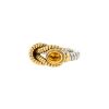 Cartier 1990's ring in stainless steel,  yellow gold and citrine - 00pp thumbnail