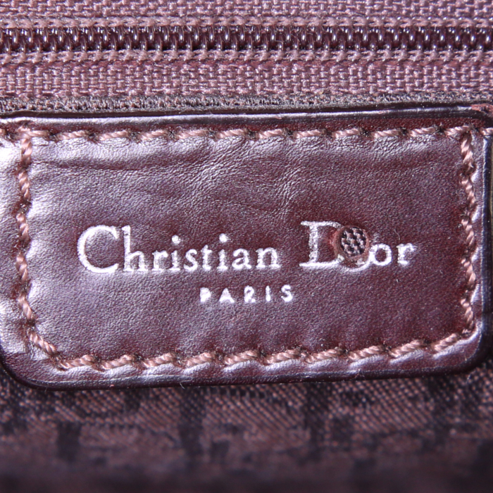 Dior Piercing handbag in brown leather - Detail D3