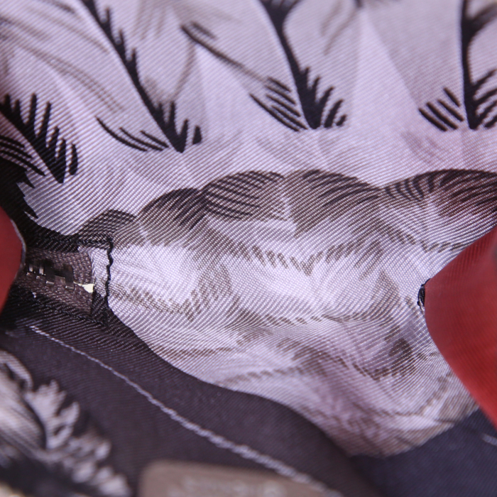 Borsellino Hermès in pelle Epsom etoupe - Detail D1