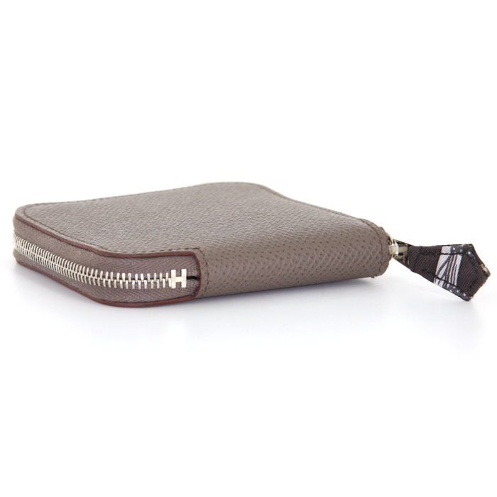 Monedero Hermès en cuero epsom marrón etoupe - Detail D4