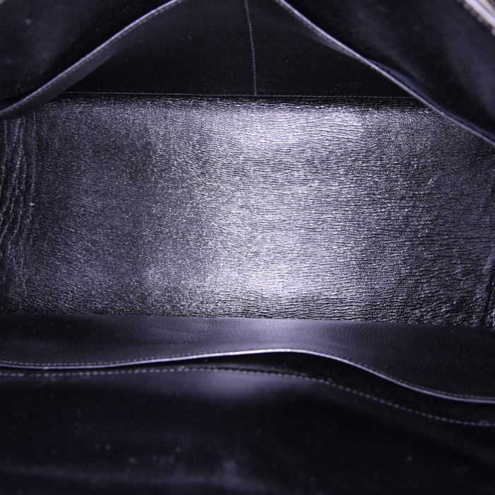 Hermes Kelly 35 cm handbag in black box leather - Detail D3