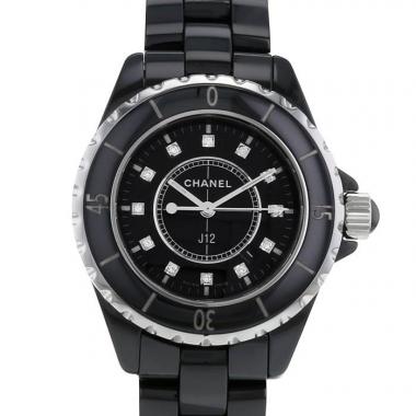 Montre Chanel J12 en céramique noire Vers  2008