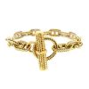 Hermes Chaine d'Ancre medium model 1980's bracelet in yellow gold - 00pp thumbnail