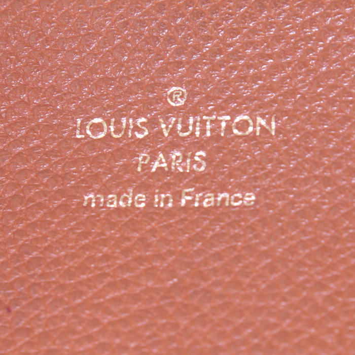 Borsa Louis Vuitton Olympe in tela monogram cerata marrone e pelle marrone caramello - Detail D3