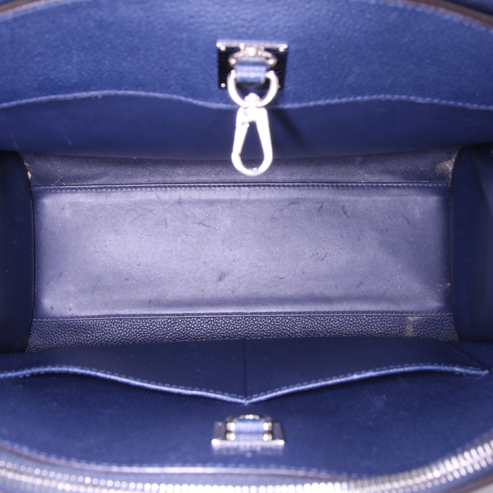 Borsa Louis Vuitton City Steamer in pelle blu - Detail D3