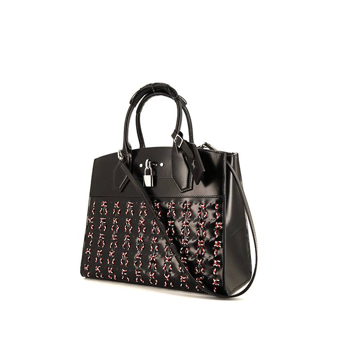 Louis Vuitton City Steamer medium model handbag in black leather
