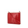 Borsa a tracolla Celine Clasp in pelle rossa - 00pp thumbnail