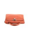 Hermes Kelly 35 cm handbag in Rose Tea Swift leather - 360 Front thumbnail