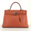 Hermes Kelly 35 cm handbag in Rose Tea Swift leather - 360 thumbnail