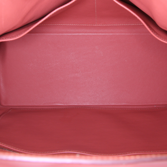Hermes Kelly 35 cm handbag in Rose Tea Swift leather - Detail D3