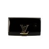 Pochette Louis Vuitton Louise en cuir verni noir - 360 thumbnail