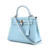 Hermes Kelly 28 cm handbag in Bleu Thalassa epsom leather - 00pp thumbnail