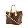 Louis Vuitton Palermo handbag in brown monogram canvas and natural leather - 00pp thumbnail