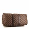 Bolsa de viaje Louis Vuitton Keepall 45 en lona a cuadros ébano y cuero marrón - Detail D5 thumbnail