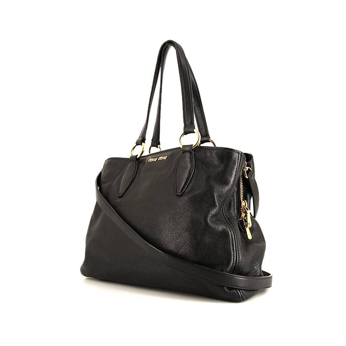 Vitello leather handbag Miu Miu Beige in Leather - 39185192