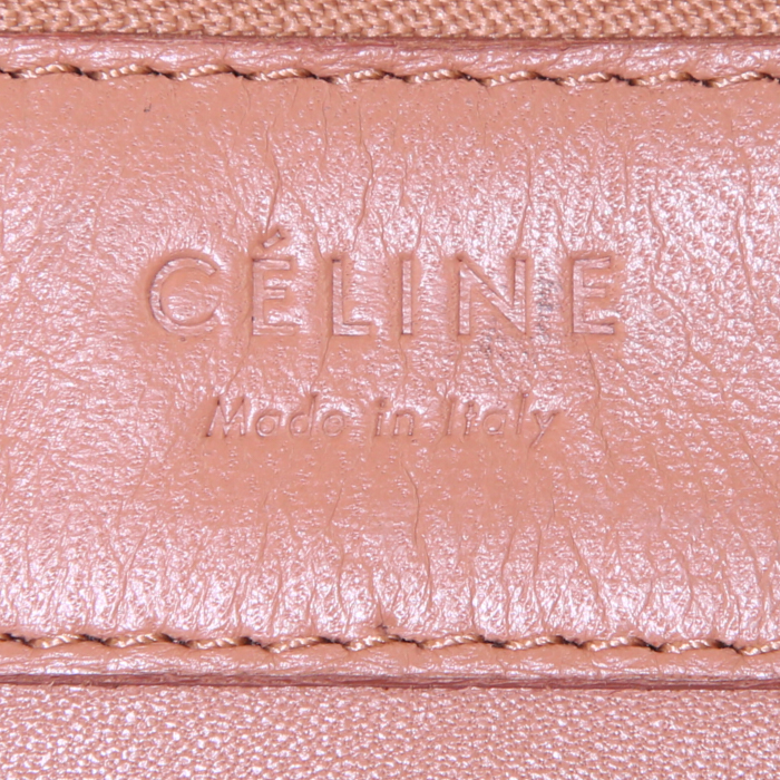 Sac cabas Celine Cabas en cuir noir et beige - Detail D3