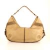 Saint Laurent handbag in beige leather and beige suede - 360 thumbnail