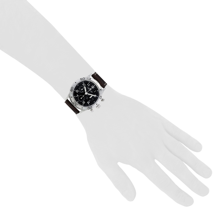 Breguet Type XX Aeronavale watch in stainless steel Ref:  3800 Circa  2010 - Detail D1