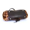 Saint Laurent handbag in brown foal and black leather - Detail D4 thumbnail