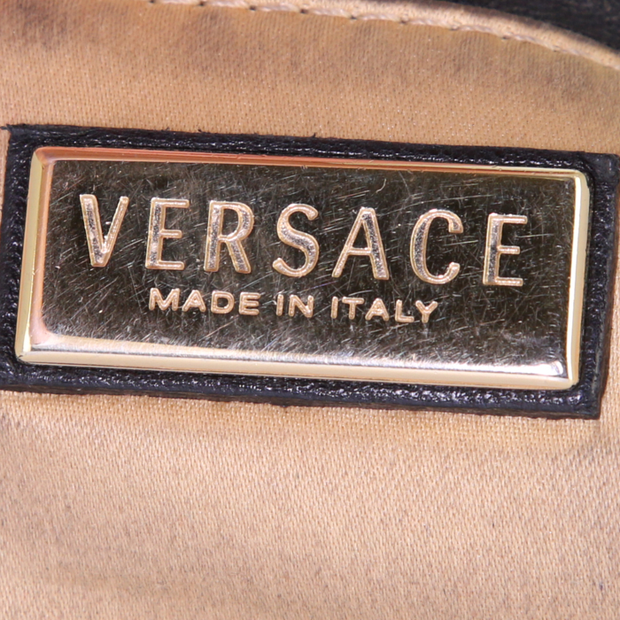 Borsa Versace in pelle trapuntata nera - Detail D3
